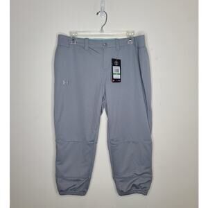 NWT Under Armour light grey capri softball pants - LARGE